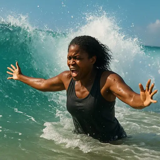 Emotions are like waves. 