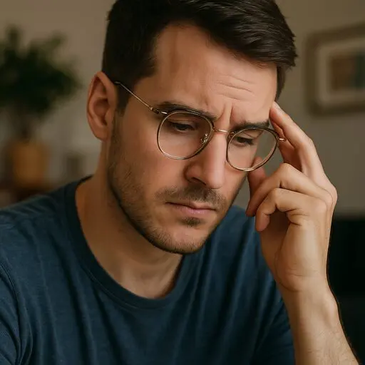 Man triggered by thoughts